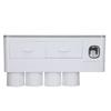 Hanging Magnetic Toothbrush Holder Set with Toothpaste Dispenser Squeezer Toiletry Drawer Holder