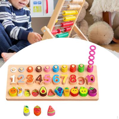 Board Building Buildings Blocs Hand Eye Coordination Teaching Educational Toy Counting for Boy