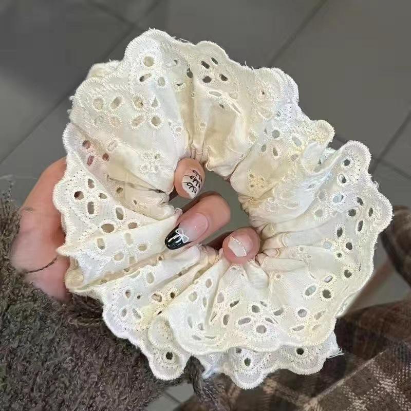 Fashionable Korean Style High-End Simple Lace Bow Hairband Hair Accessories A2