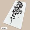 Temporary Tattoos Sketch Line Black Snake Dragon Rose Flowers Fake Tattoo Stickers Arm Sleeve Thigh Sexy Women Body Art Girls