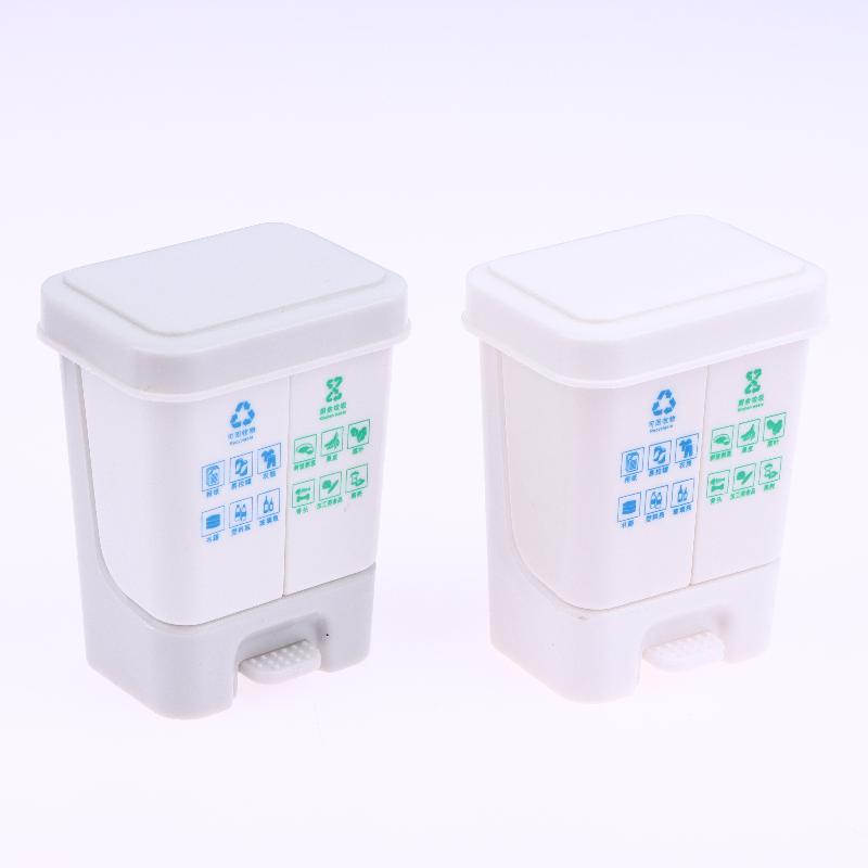 Doll House Mini Kitchenware Model Mini Classified Trash Can Shooting Scene Props