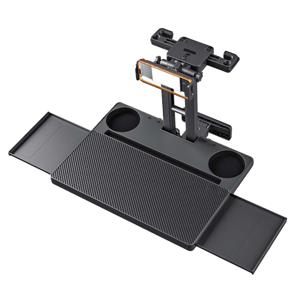 ALNCA Desk Car Foldable Backseat Tray with Drink Holder and Smartphone 10kg Weight Adjustable Angle Table, Stand, Capacity,