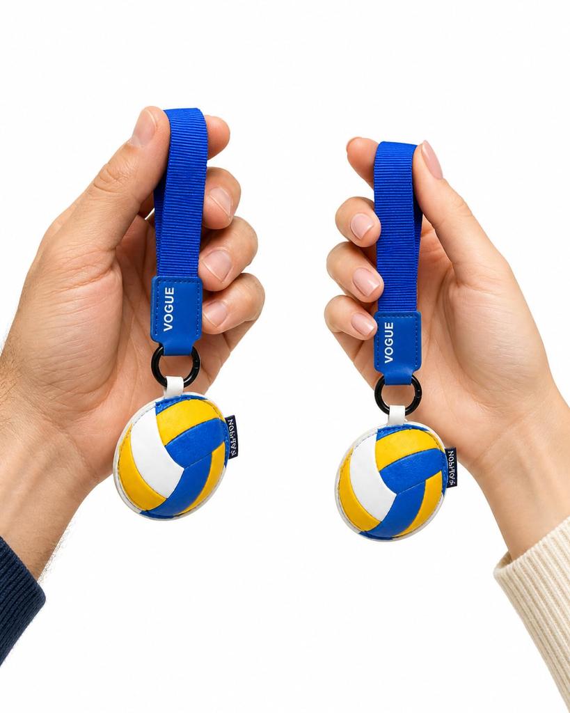 Volleyball Keychain Set of 2 Inico Life Key Ring Bag