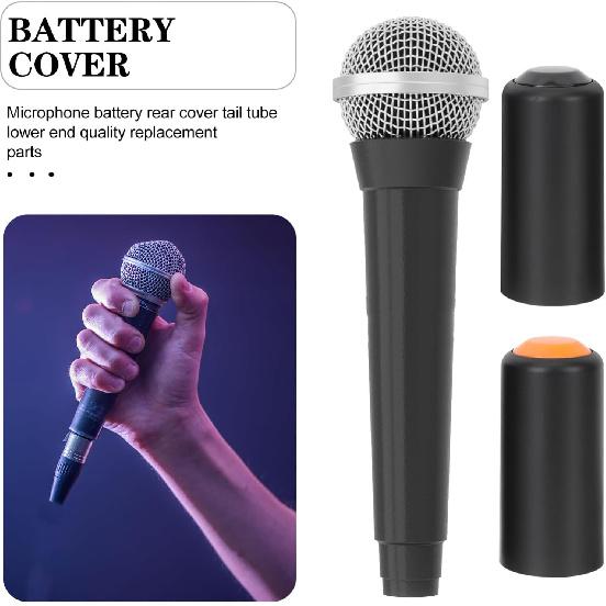 Vaguelly Mic Battery Covers Battery Cover 3pcs Mic Battery Screw On Caps Cover Compatible for Shure PGX2/SLX2/PG58/ /