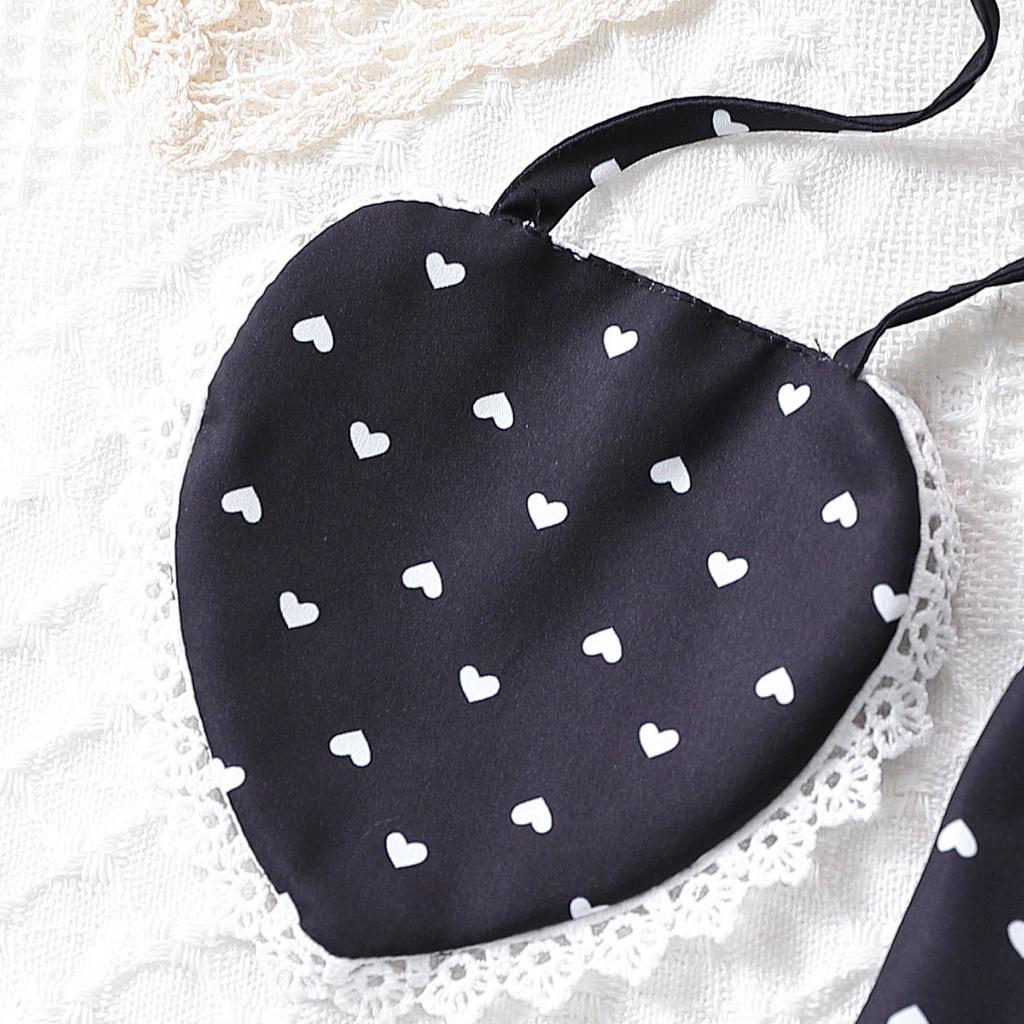 Dress For Girls 1-8Y Birthday Korean Style Fashion Lace Trim Heart Pattern Dress with Matching Bag