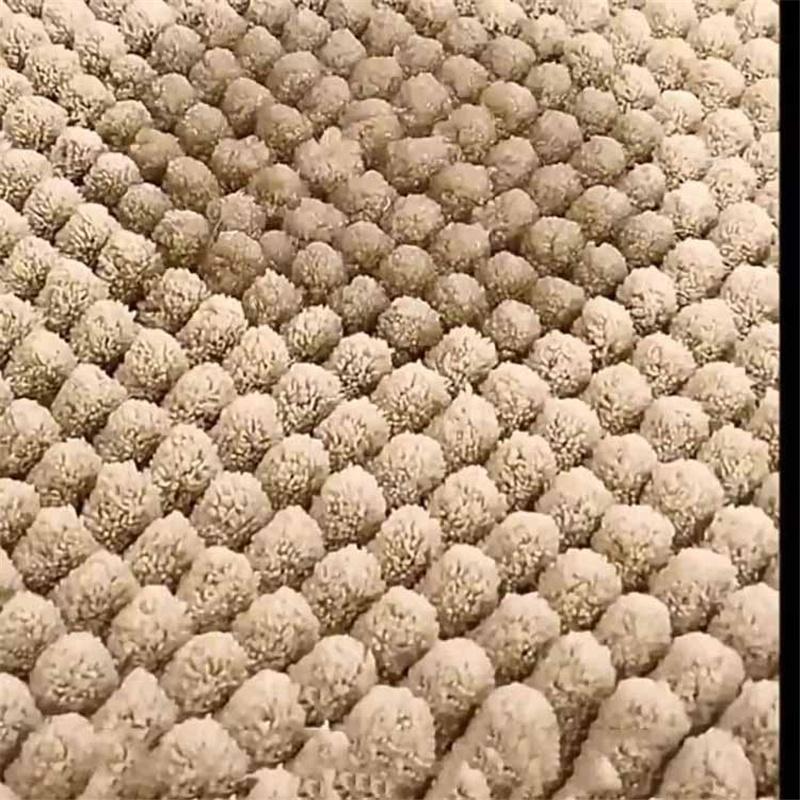 Chenille Bath Mat Super Soft Absorbent  Extra Dense Non-Slip Bathroom Rug Doormat