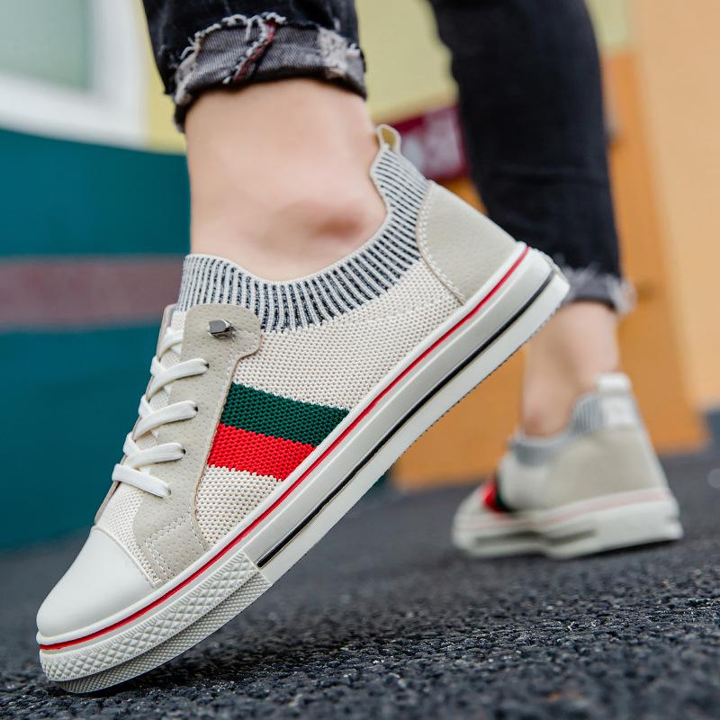 Men Vulcanized Sneakers Man Mesh Breathable Walking Shoes Flat Comfortable Autumn Spring Fashion Loafers Male Footwear Homme