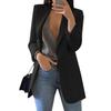 Blazer Lapel All-match Open Front Stylish Women Suit for Daily Life