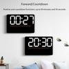 Precisions Temperature Hygrometer Digital Clock with Large LED Display Screen Brightness Adjustment Timer for Home Office