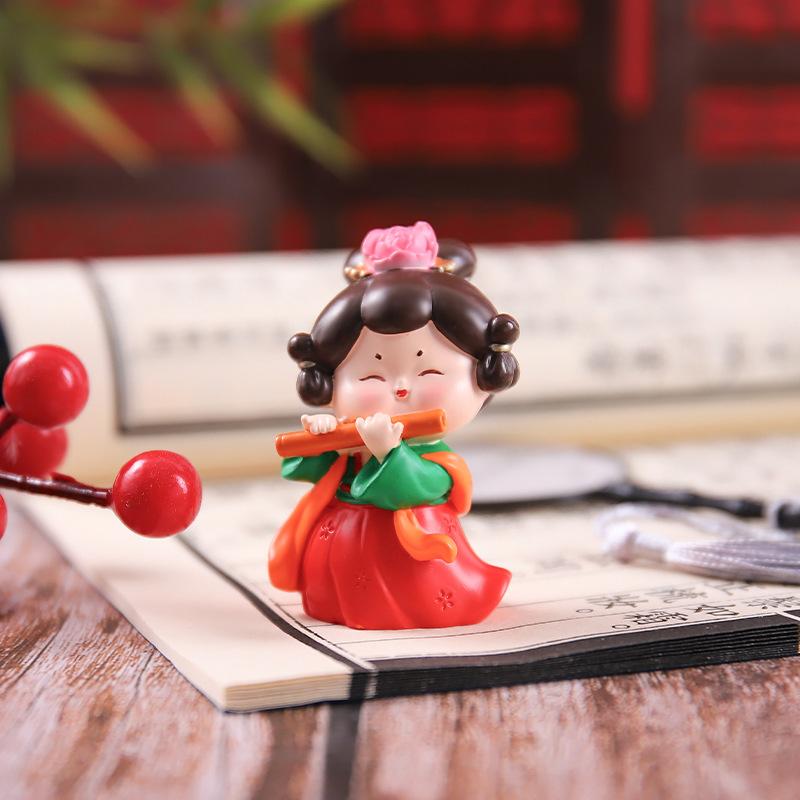 Chinese Desktop Decoration Home Decoration Tang Dynasty Lady Decoration Cute Ornaments