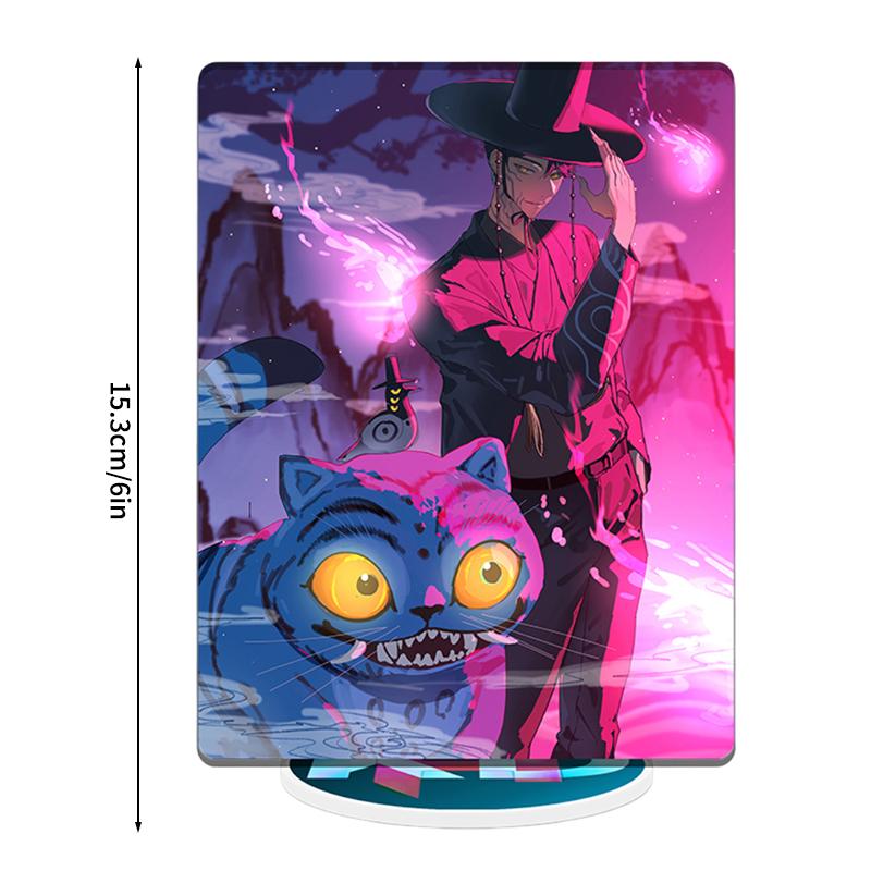 K-pop Demon Hunters Desktop Ornament Hunters Boys Group Figure Acrylic Stand Cartoon Ornaments Anime Po Frame