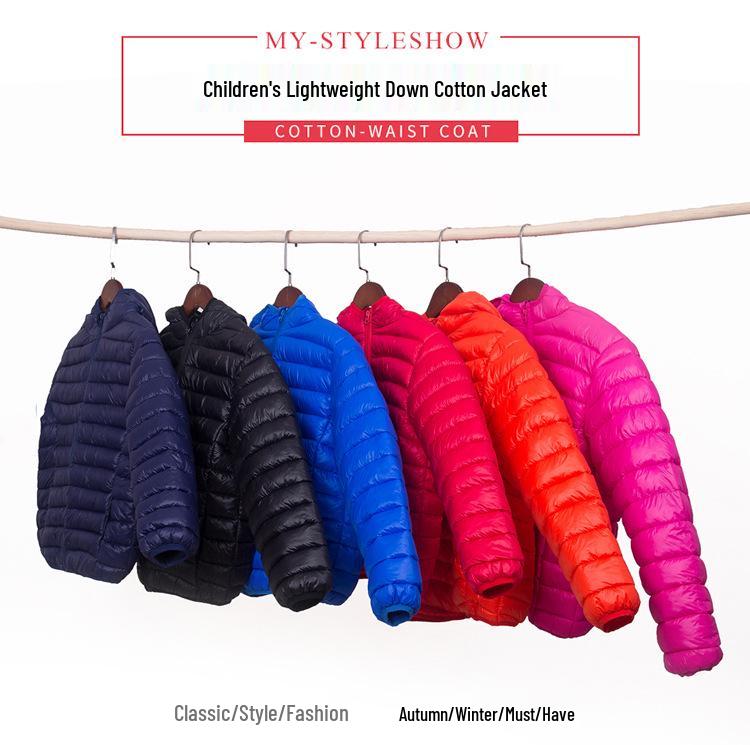 Kinderleichte Daunen-Baumwolljacke - Warme Herbst-/Winter-Oberbekleidung für Jungen & Mädchen