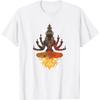 #lele Hindu Deity T-Shirt with Vishnu Ganesha Shiva Motif T-Shirt