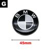 1 Uds pegatina para volante de coche emblema de coche accesorios de decoración para BMW G22 F30 F10 X3 X5 X6 E39 E46 E36 E90 G20 YNEPB1