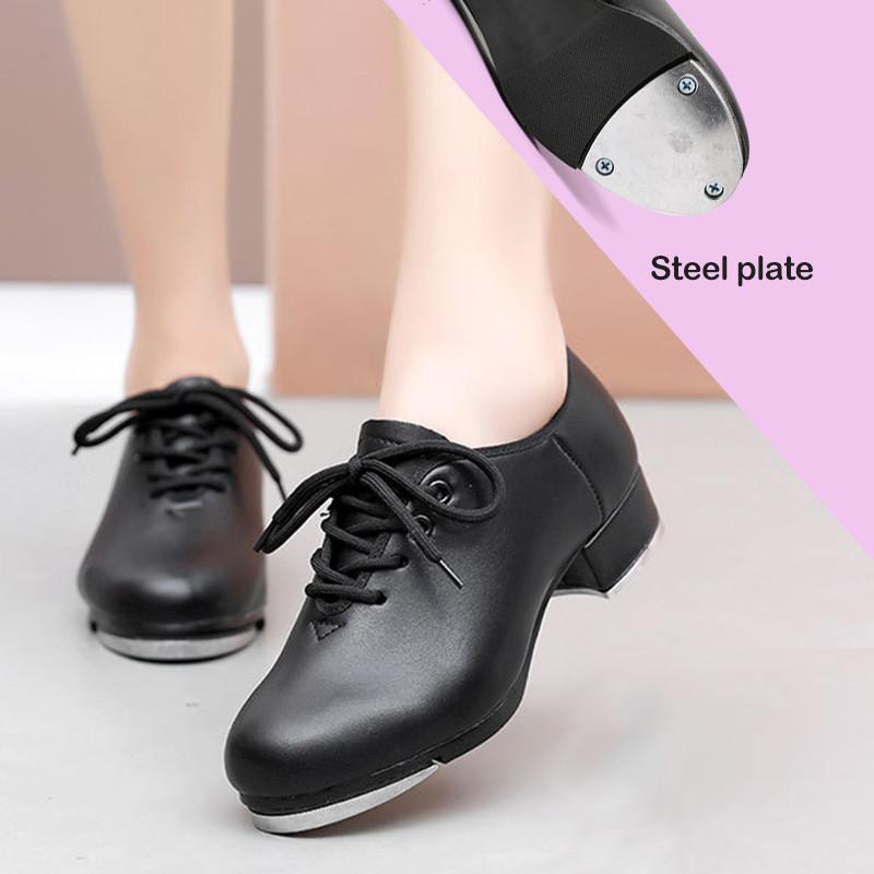 Imitation Leather Women MenTap Dance Shoes Beginner Children's Tap Shoes