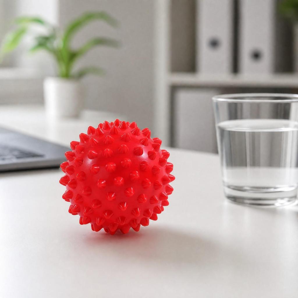 PVC Massage Ball with Raised Bumps Muscle Soreness Relief Acupressure Targeted Pressure for