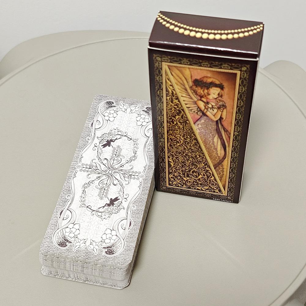 Low Scare Tarot 12*5,5 cm 78 stk Kort Legg til The Language of Flowers i hemmelighet Japansk anime-stil tegneserie-tarotkort