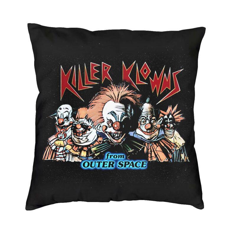 Killer Klowns From Outer Space Funny Horror Movie Cushion Cover 45x45cm Home Decorative Printing Throw Pillow Sofa Double Side