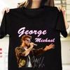 Signauture George Michael Black Heavy Cotton T Shirt For Fan