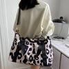 Oxford Leopard Print Duffle Bag Large Capacity Luggage Handbag Casual Fitness Shoulder Bag  Ladies
