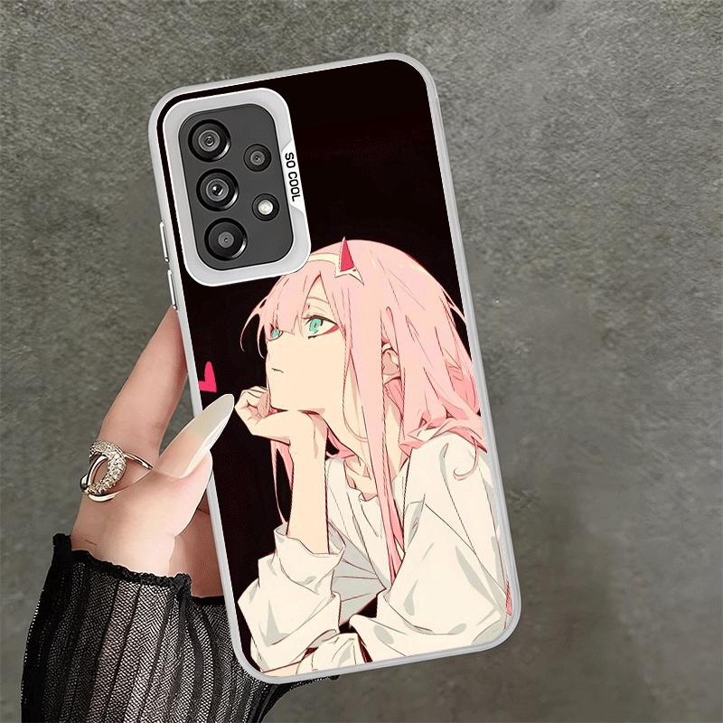 Zero Two 02 Kawaii Niedliche Weiche Handyhülle für Samsung A17 A16 A15 A14 A13 A57 A56 A55 A54 A53 A37 A36 A35 A34 A33 A26 A25 A24 A23