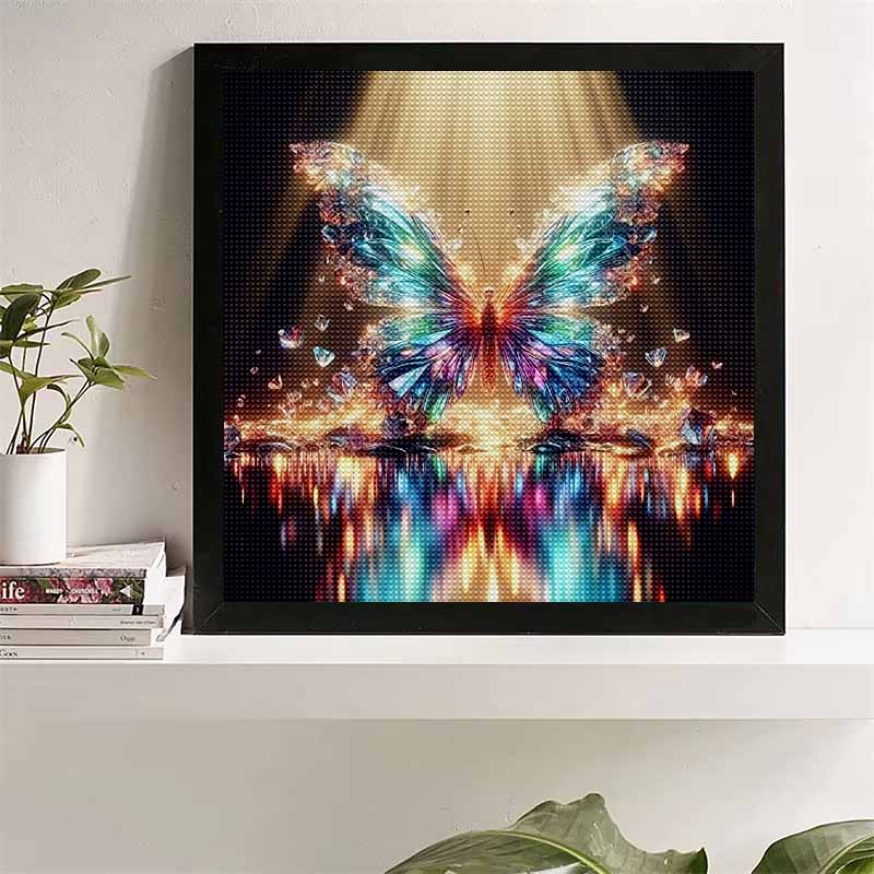New Arrival 5D DIY Full Circle Diamond Painting "Crystal Butterfly" Embroidery Cross Stitch Home Decor Gift