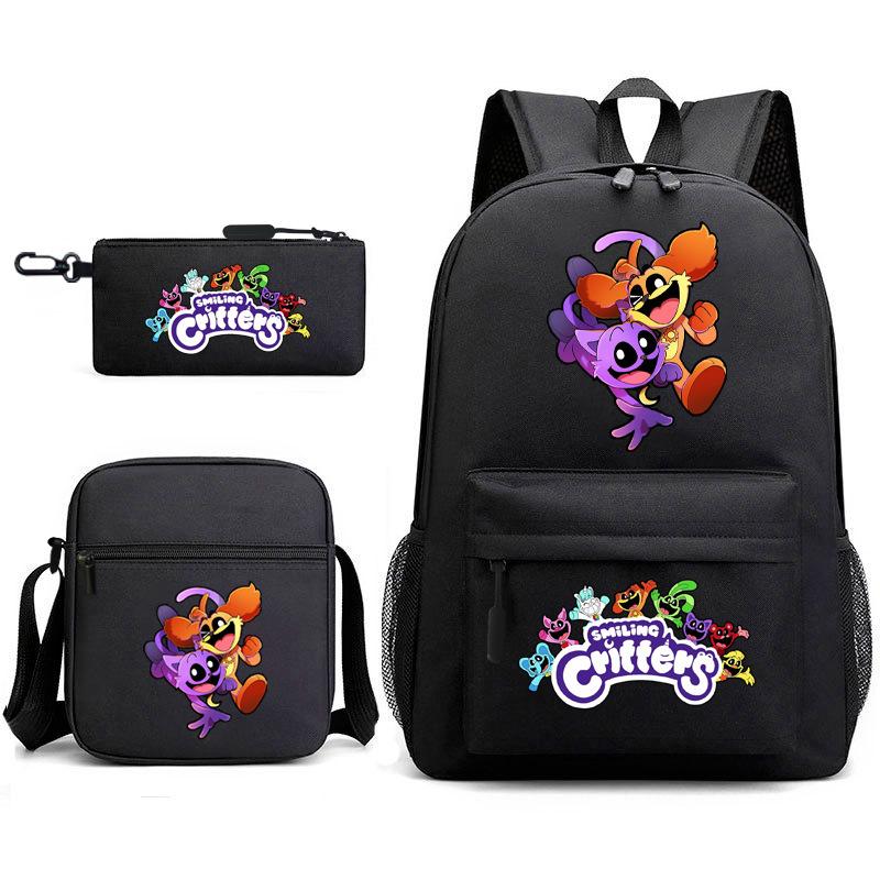 School season starry sky primary school student schoolbag smiling animal leisure backpack