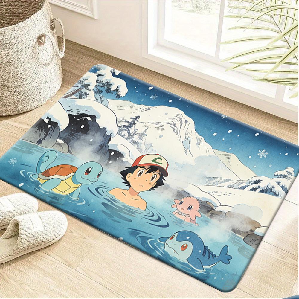 Pokemon Gengar Shattered Purple Print Non-slip Doormat Soft Floor Mat for Home Decor 40x60cm