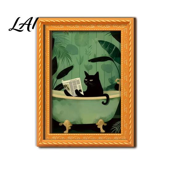 Retro Wood Picture Frame Magnets Black Cat Wooden Refrigerator Magnet Halloween Theme Decorative Cute Pumpkin Magnet Set Magnetic Decal for Kitchen