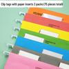 UNIKOO Hanging File Folder Labels and Paper Refill Set