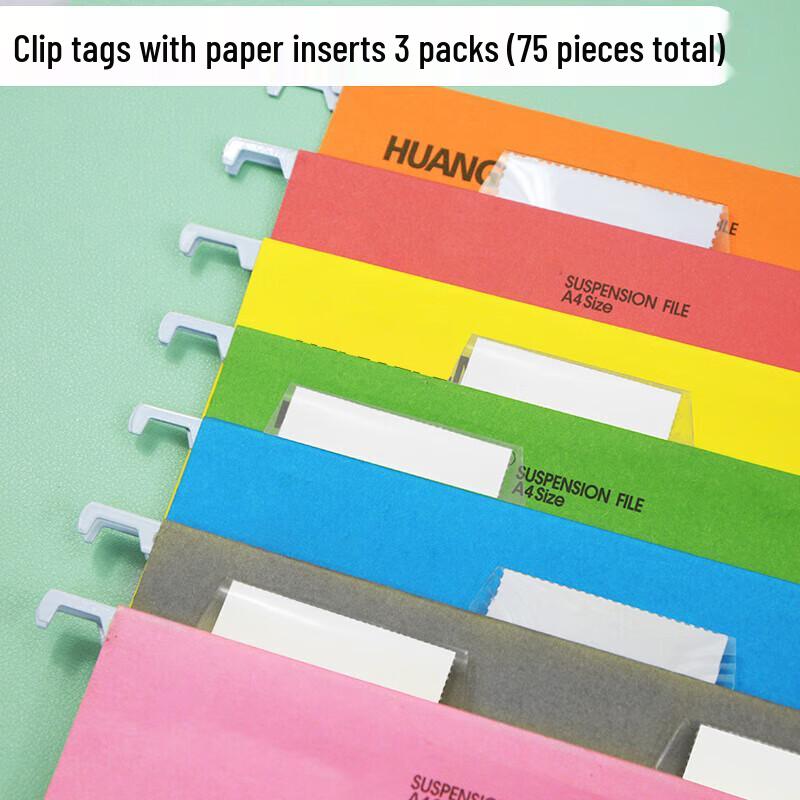 

UNIKOO Hanging File Folder Labels and Paper Refill Set