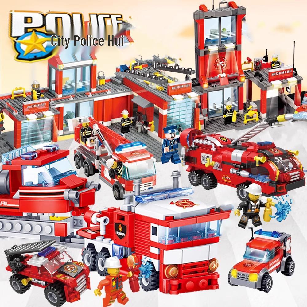 

Emergency Services Building Blocks Set: Educational Puzzle Toys for Boys