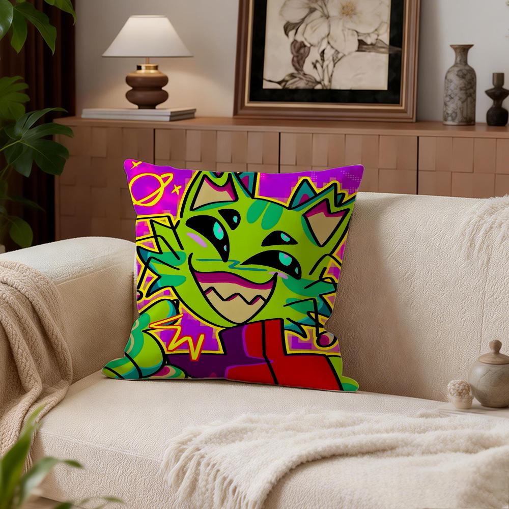 Horror Regretevatorgnarpy Cushion Cover Cushion Cover Set 4Pcs 50x50 45x45 40x40 Pillowcase Decorative Sofa Home Decor