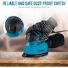 Electric Detail Sander 130W – Mouse Palm Sander for Wood, Furniture & DIY Sanding with Dust Collection and 10 Sanding Pads (Budget), Model 100182