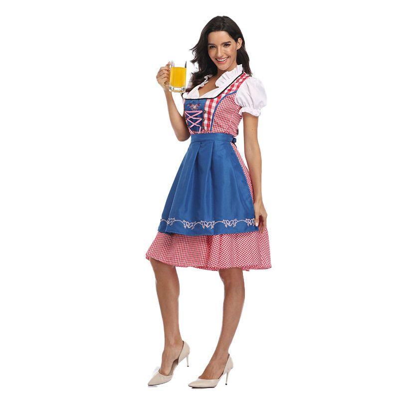 2023 New German Oktoberfest Clothes Bavarian Traditional National Costume Dress Maid Costume