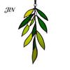 Lightweight Outdoor Decor Acrylic Leaf Hanging Pendant, Waterproof Sunproof Window Hanging, Decorative Four-leaf Clover Pendant Ornament with Colorful