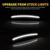 For Chrysler 300 2015- White LED Side Marker Light Lamps Front Smoked Lens