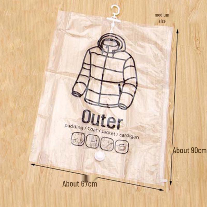 Transparent Hanging Down Jacket Dustproof Storage Bag