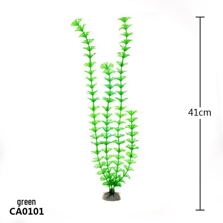 Fish Tank Decoration: Simulated Plant and Water Grass Silk Flower (CA)
