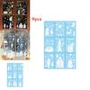 Christmas Snowflake Reindeer Window Sticker With Static Glass Decals For Holiday Decor
