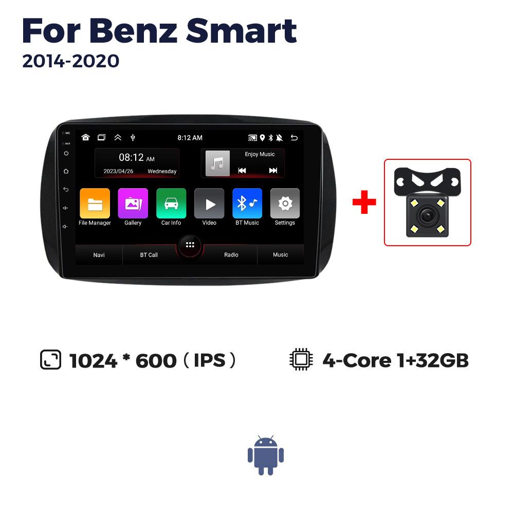 NEW Android For Mercedes Benz Smart 453 Fortwo 2014 2015 2016-2020 Car Radio Multimedia Player Navigation GPS RDS Stereo Carplay
