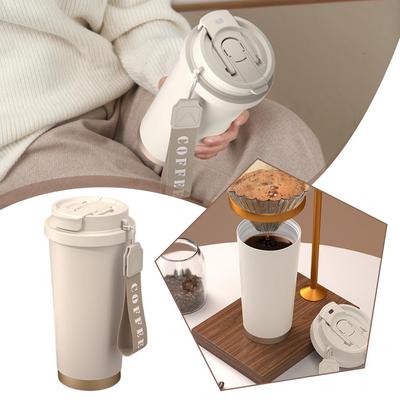 530ML Stilfull Keramisk Vakuum Resemugg med Stor Kapacitet Återanvändbar Presentmugg Hushåll Termisk Q4X0