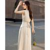 Demana Satin Sleeveless Top & Skirt Set