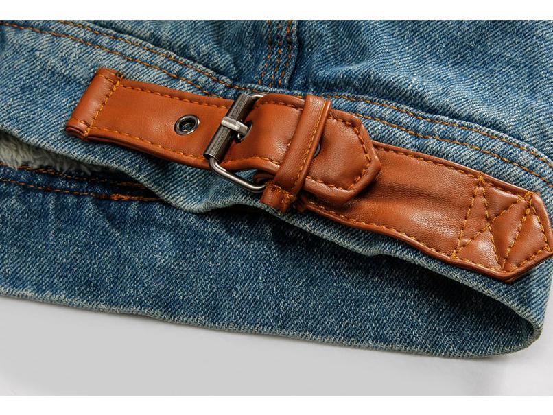 Autumn/Winter Couple's Plus Size Thick Denim Jacket - Men's Casual Korean Style