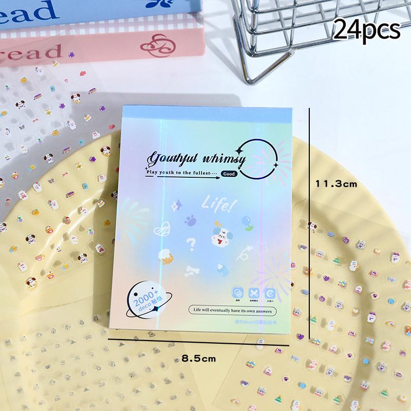 Mini Sticker Book 800 Stickers Japanese Magazine DIY Diary Book Stickers 45 Pages Manga Stickers Set Cartoon Animal Stickers