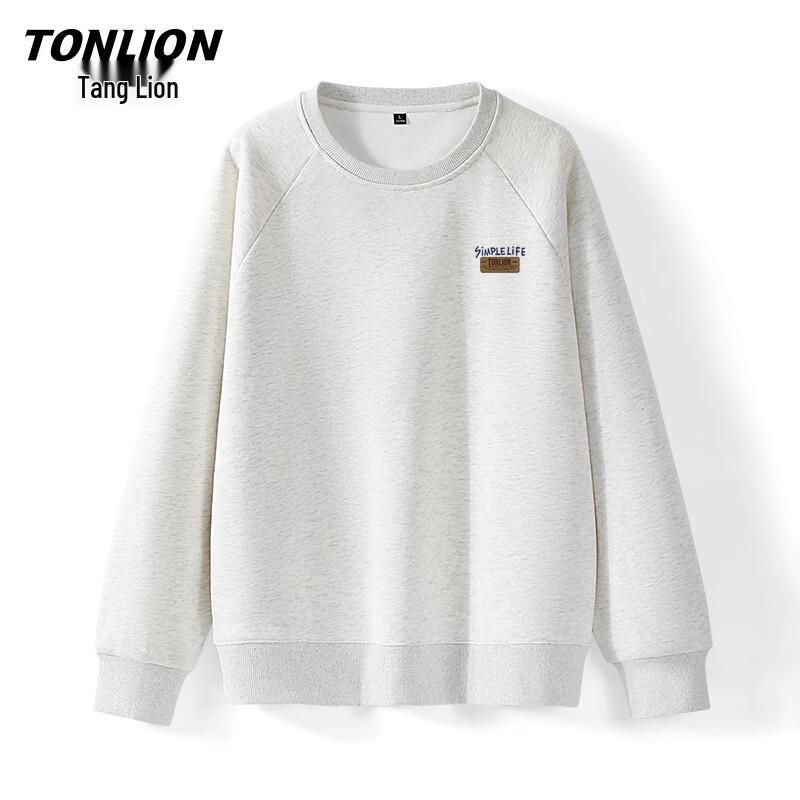 Мужская толстовка TonLion с круглым вырезом, тяжелый вес 5XL