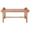 VidaXL Table basse 100x50x45 cm Teck solide