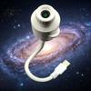 Mood Lighting Star Projector Portable Starry Sky Night Light with Adjustable Brightness & 360-degree Rotation One-touch Lamp USB Rechargeable