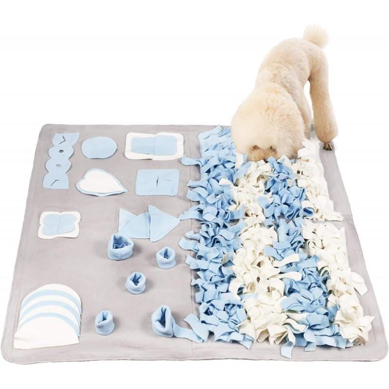 Dog Snuffle Mat Slow Feeder Puzzle Toy Mental Stimulation Scent Training Durable Chew Resistant Plush Pet Enrichment
