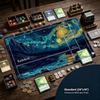 Starry Night Mountain River Large Mouse Pad Playmat 24"X14" MTG TCG Office Desk Mat for Work Game PC Laptop Carpet MousePad
